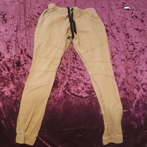 Teens size S/P khaki DRAWSTRING WAIST PANTS skini